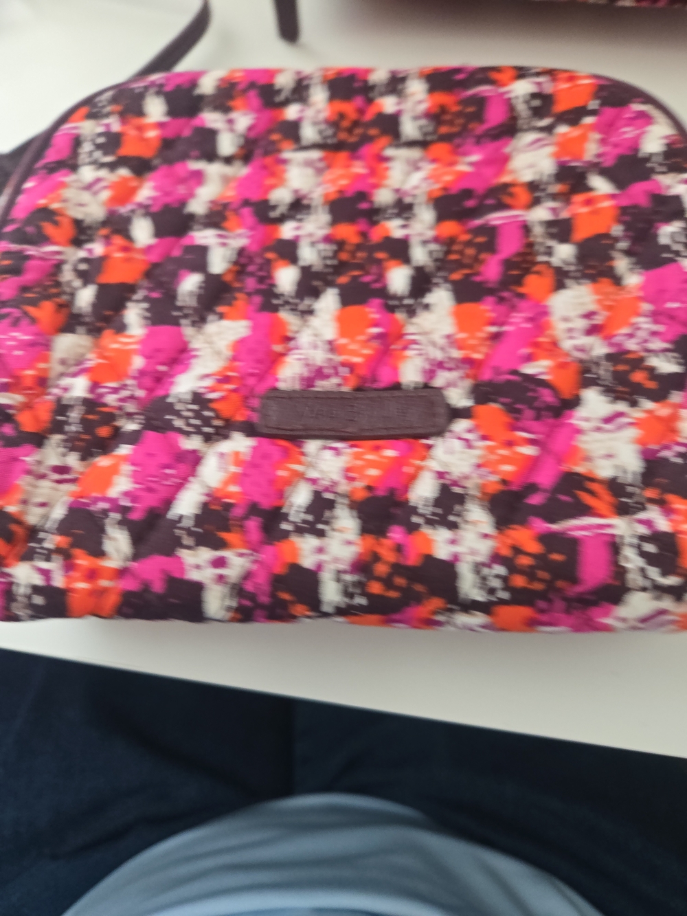 Vera Bradley Quilted Crossbody and Wristlet Set - Pink, Orange, Black - Picture 12 of 13